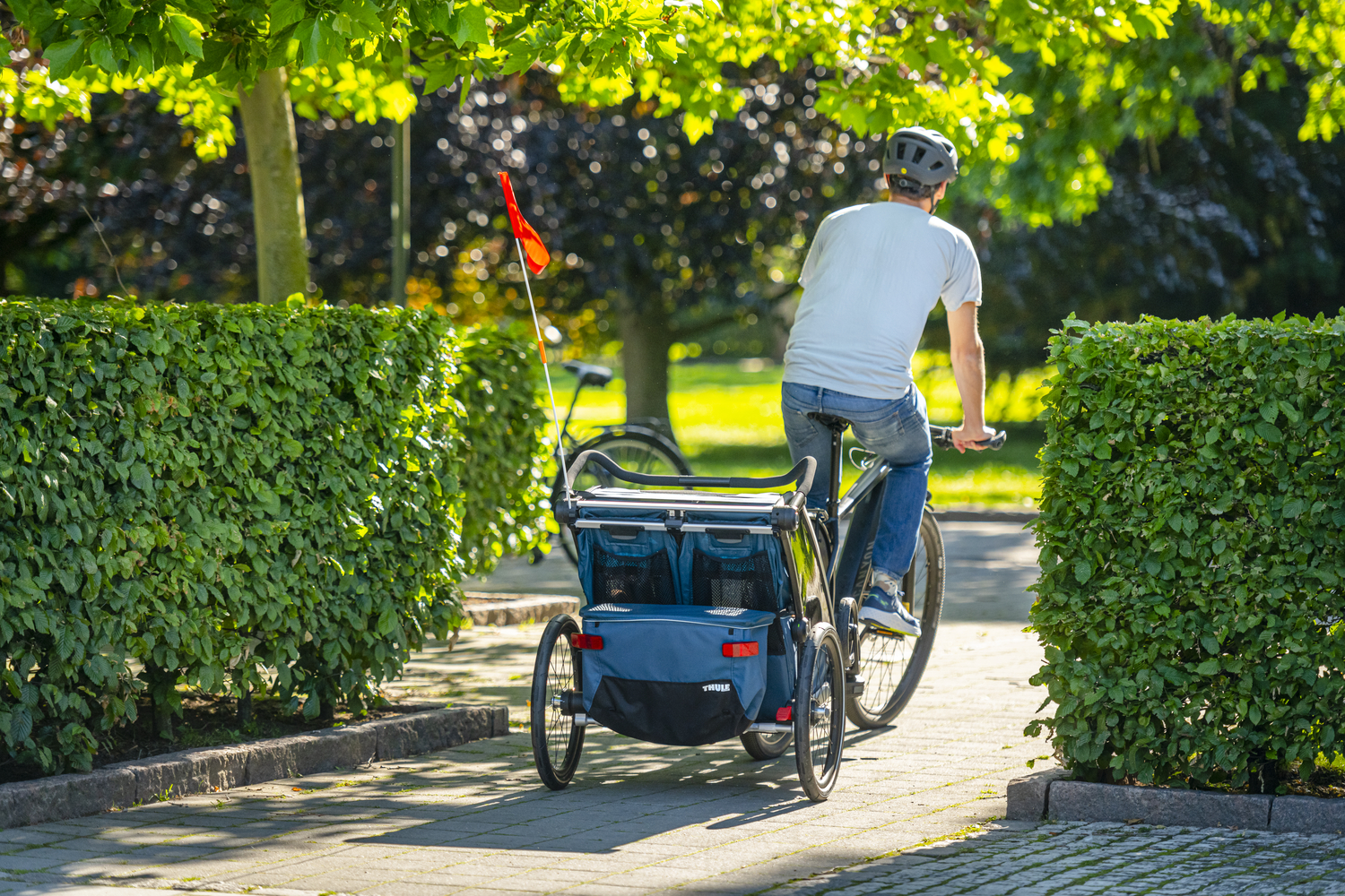 Double thule deals chariot